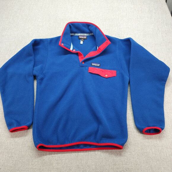 Patagonia Synchilla Sweater Men XXS Blue Snap‎ Fleece...